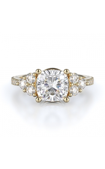 Sidestone Style Diamond Engagement ring 
(Center Diamond Not Included)