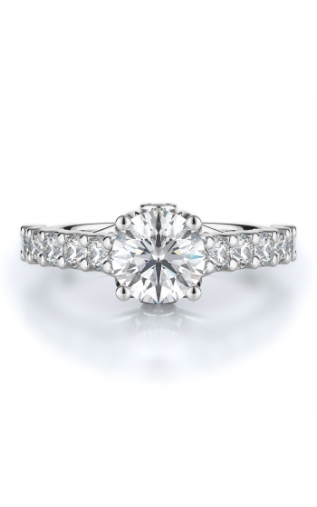 Sidestone Style Diamond Engagement ring 
(Center Diamond Not Included)