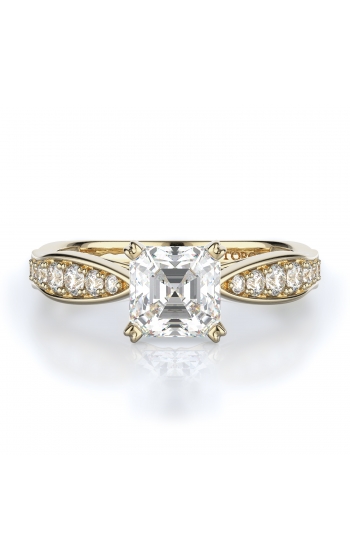 Sidestone Style Diamond Engagement ring 
(Center Diamond Not Included)