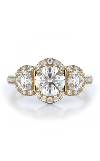 Three stone Style Diamond Engagement ring 
(Center Diamond Not Included)