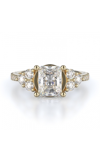Sidestone Style Diamond Engagement ring 
(Center Diamond Not Included)