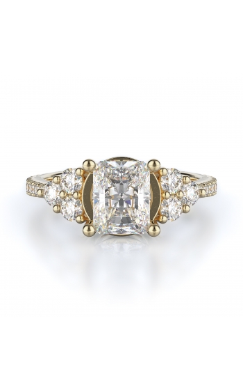 Sidestone Style Diamond Engagement ring 
(Center Diamond Not Included)