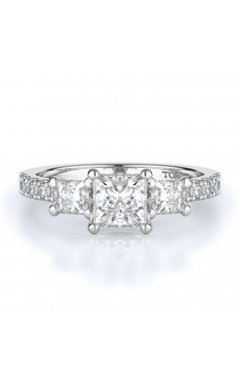 Three stone Style Diamond Engagement ring 
(Center Diamond Not Included)