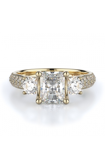 Three stone Style Diamond Engagement ring 
(Center Diamond Not Included)