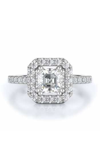 Halo Style Diamond Engagement ring 
(Center Diamond Not Included)