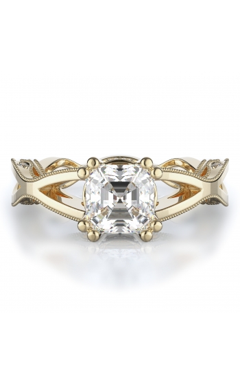 Sidestone Style Diamond Engagement ring 
(Center Diamond Not Included)