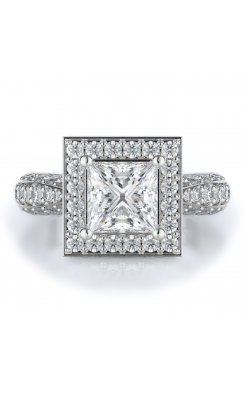 Halo Style Diamond Engagement ring 
(Center Diamond Not Included)