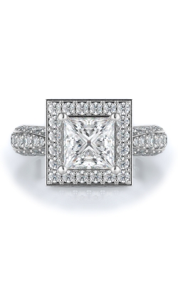 Halo Style Diamond Engagement Ring 
(Center Diamond Not Included)