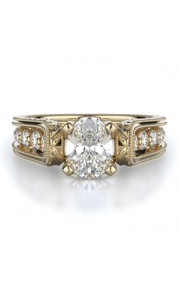 Sidestone Style Diamond Engagement ring 
(Center Diamond Not Included)