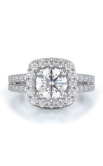 Halo Style Diamond Engagement ring 
(Center Diamond Not Included)