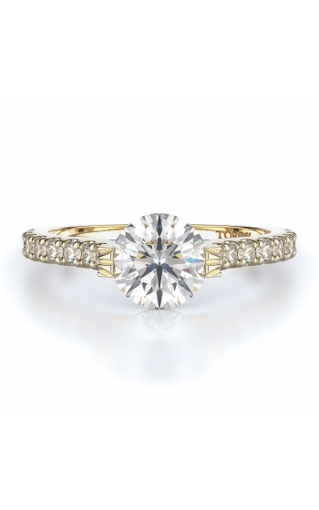 Sidestone Style Diamond Engagement ring 
(Center Diamond Not Included)