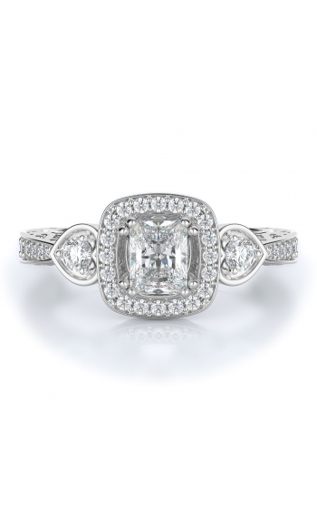 Halo Style Diamond Engagement ring 
(Center Diamond Not Included)