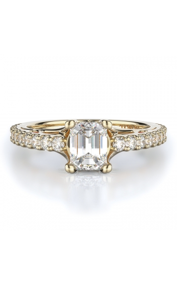 Sidestone Style Diamond Engagement ring 
(Center Diamond Not Included)