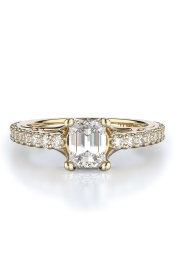 Sidestone Style Diamond Engagement ring 
(Center Diamond Not Included)