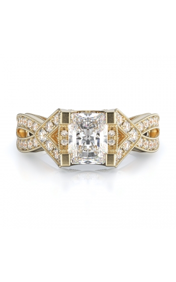 Sidestone Style Diamond Engagement ring 
(Center Diamond Not Included)