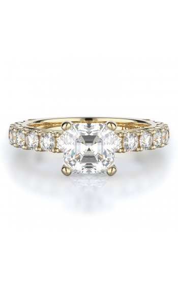 Sidestone Style Diamond Engagement ring 
(Center Diamond Not Included)