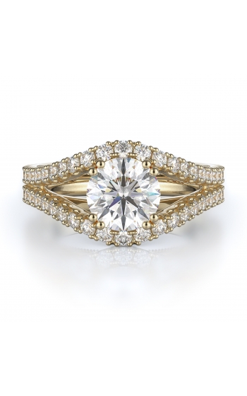 Sidestone Style Diamond Engagement ring 
(Center Diamond Not Included)