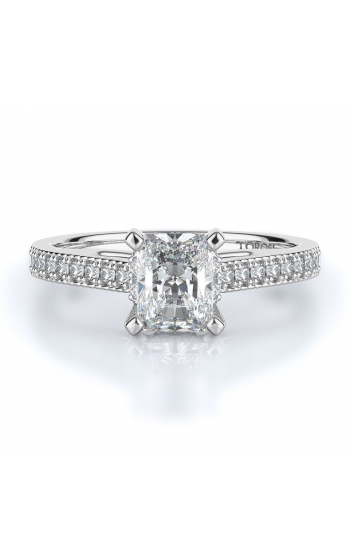 Sidestone Style Diamond Engagement ring 
(Center Diamond Not Included)