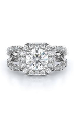 Halo Style Diamond Engagement Ring 
(Center Diamond Not Included)