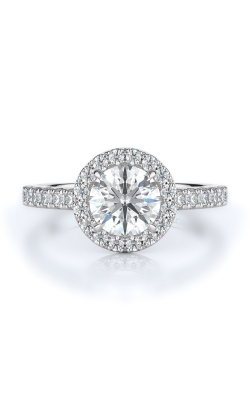 Halo Style Diamond Engagement Ring 
(Center Diamond Not Included)