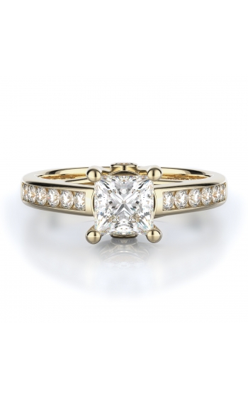 Sidestone Style Diamond Engagement ring 
(Center Diamond Not Included)