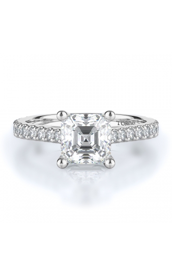 Sidestone Style Diamond Engagement ring 
(Center Diamond Not Included)