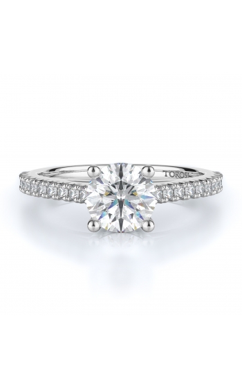 Sidestone Style Diamond Engagement ring 
(Center Diamond Not Included)