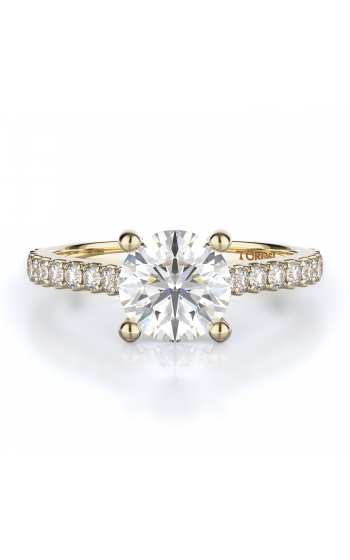 Sidestone Style Diamond Engagement ring 
(Center Diamond Not Included)