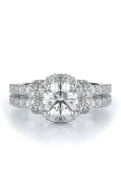 Halo Style Diamond Engagement Ring 
(Center Diamond Not Included)