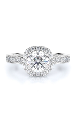 Halo Style Diamond Engagement Ring 
(Center Diamond Not Included)