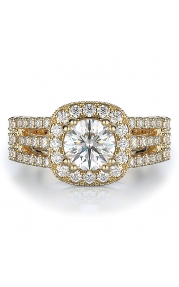 Halo Style Diamond Engagement ring 
(Center Diamond Not Included)