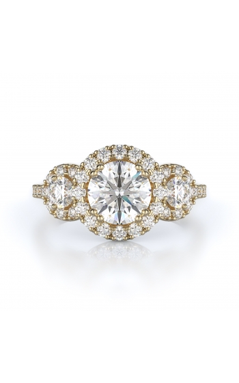 Three stone Style Diamond Engagement ring 
(Center Diamond Not Included)