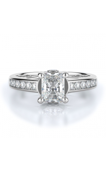 Sidestone Style Diamond Engagement ring 
(Center Diamond Not Included)