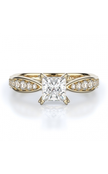 Sidestone Style Diamond Engagement ring 
(Center Diamond Not Included)