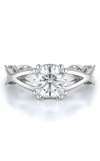 Sidestone Style Diamond Engagement ring 
(Center Diamond Not Included)
