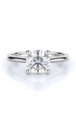 Solitaire Style Diamond Engagement Ring 
(Center Diamond Not Included)