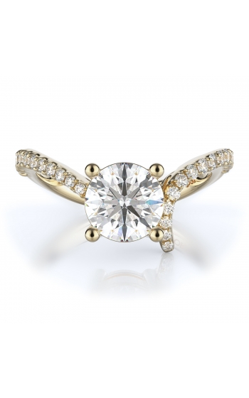 Sidestone Style Diamond Engagement ring 
(Center Diamond Not Included)