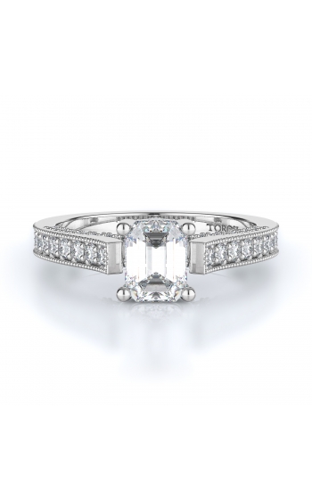 Sidestone Style Diamond Engagement ring 
(Center Diamond Not Included)