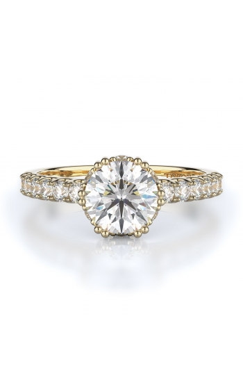 Sidestone Style Diamond Engagement ring 
(Center Diamond Not Included)