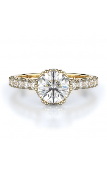 Sidestone Style Diamond Engagement ring 
(Center Diamond Not Included)