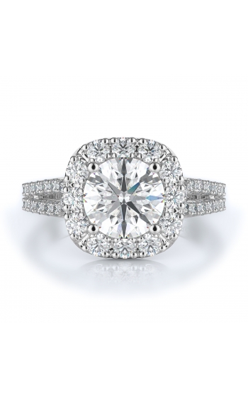 Halo Style Diamond Engagement ring 
(Center Diamond Not Included)