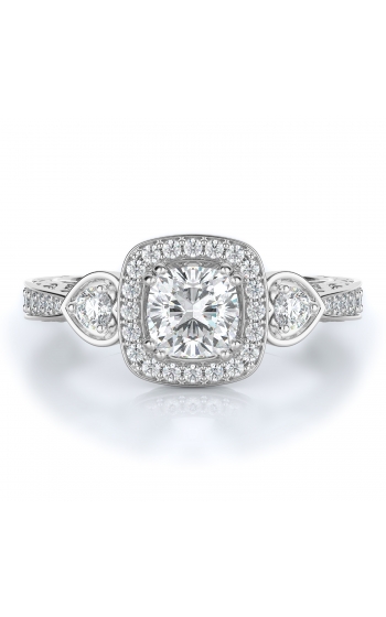 Halo Style Diamond Engagement ring 
(Center Diamond Not Included)