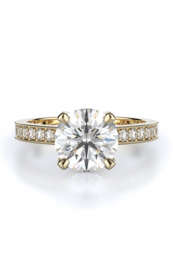 Sidestone Style Diamond Engagement ring 
(Center Diamond Not Included)