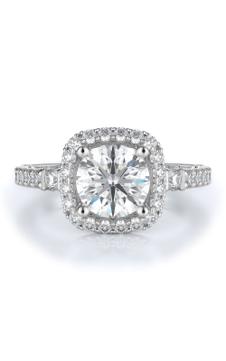 Halo Style Diamond Engagement Ring 
(Center Diamond Not Included)