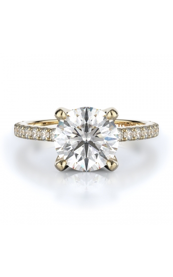 Sidestone Style Diamond Engagement ring 
(Center Diamond Not Included)