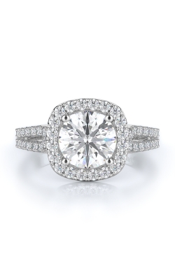 Halo Style Diamond Engagement Ring 
(Center Diamond Not Included)