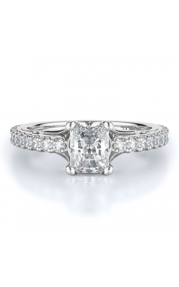 Sidestone Style Diamond Engagement ring 
(Center Diamond Not Included)