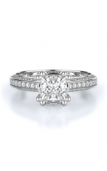 Sidestone Style Diamond Engagement ring 
(Center Diamond Not Included)