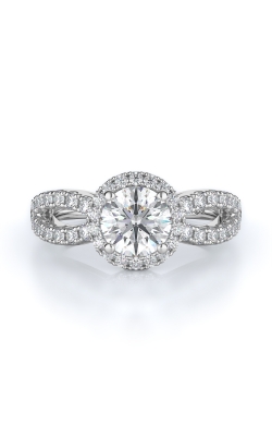 Halo Style Diamond Engagement Ring 
(Center Diamond Not Included)