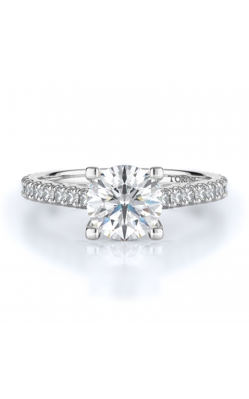 Sidestone Style Diamond Engagement ring 
(Center Diamond Not Included)